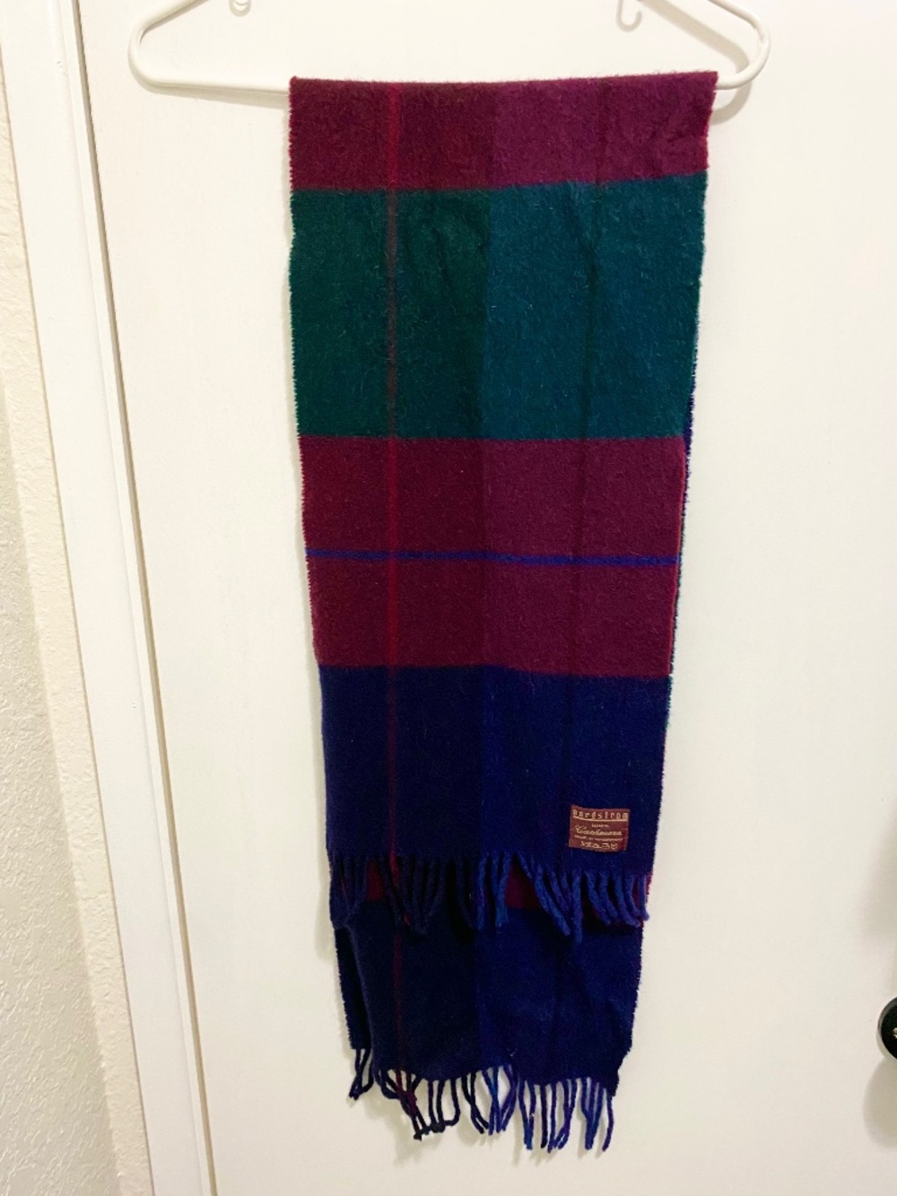 Nordstrom 100% Wool Multicolored Scarf made in Germany 🇩🇪